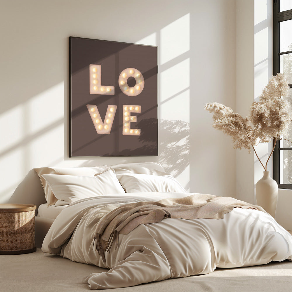 Love Lightletters Kaffeequarz | Poster