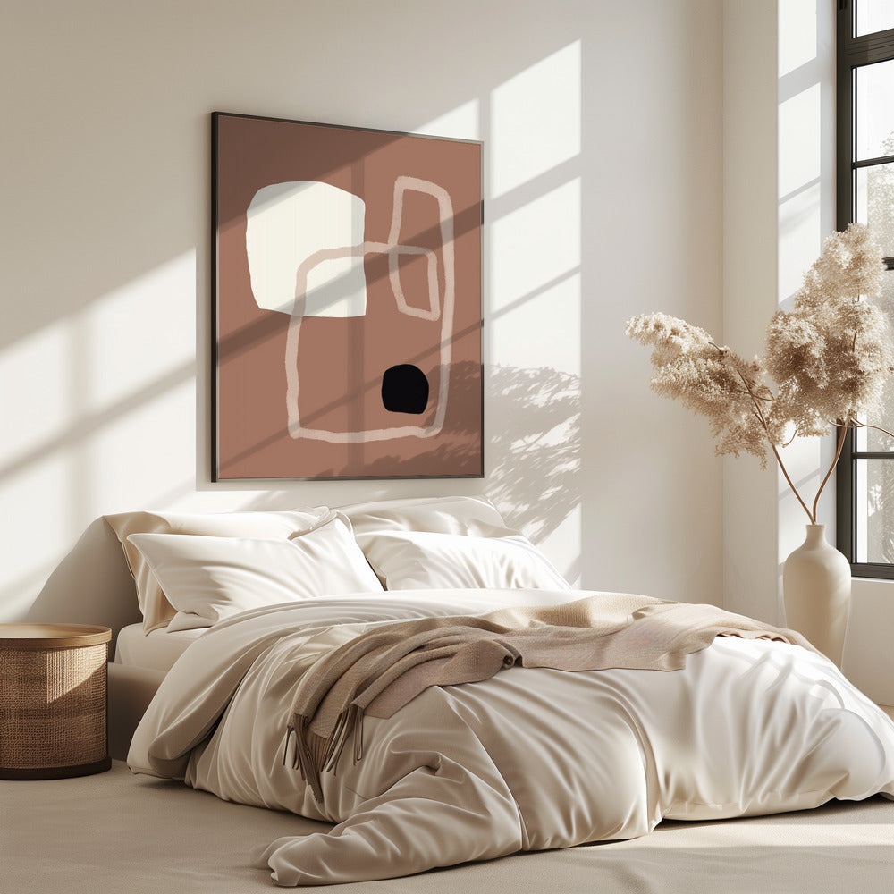 Erdige geometrische Formen | Poster