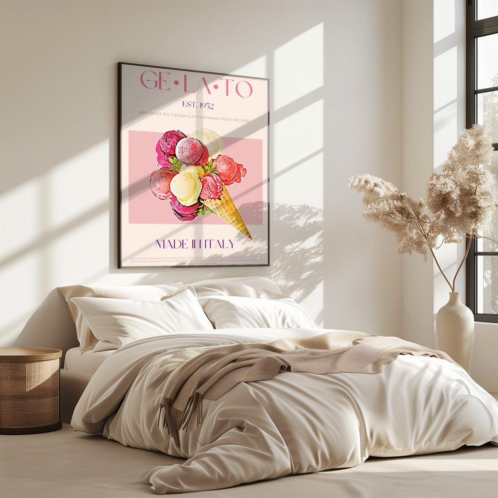 Vintage-Stil Gelato Poster | Poster