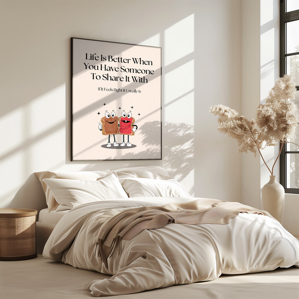 Cartoon-Toast mit Marmelade | Poster