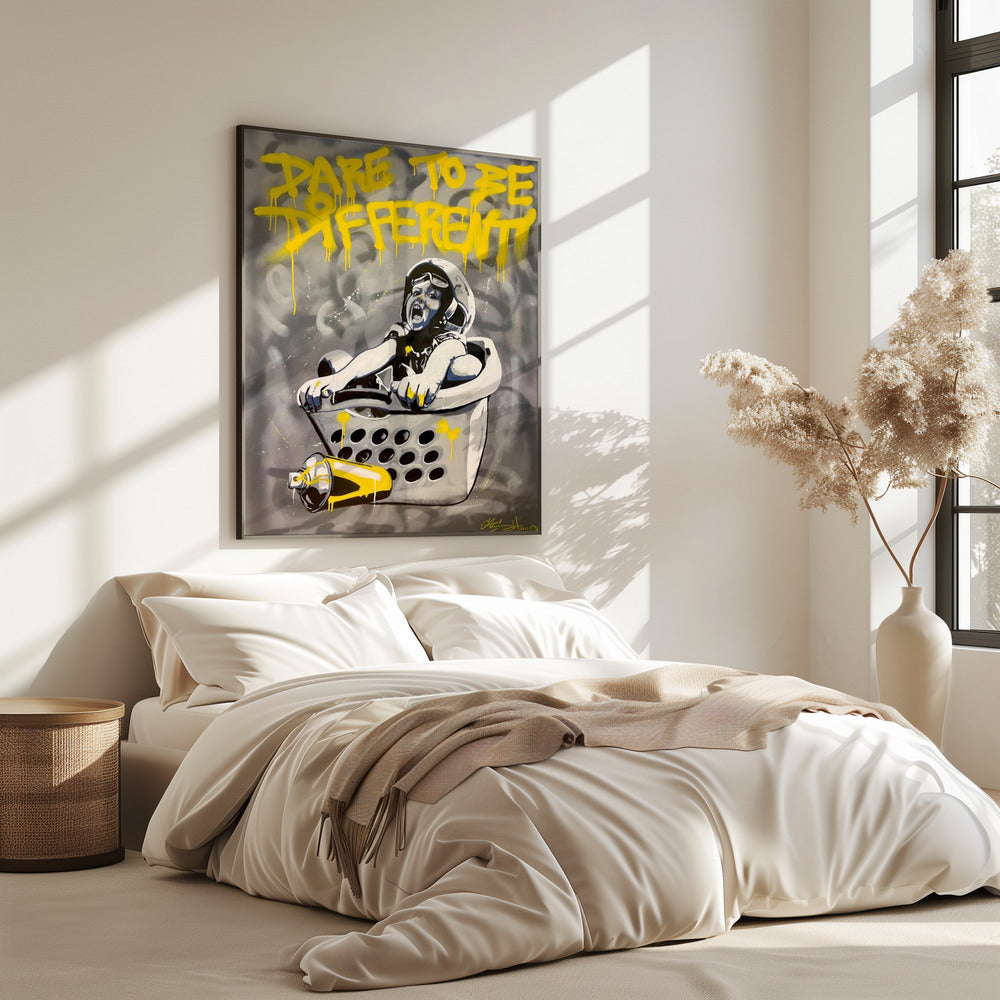 Child In A Laundry Basket | Poster