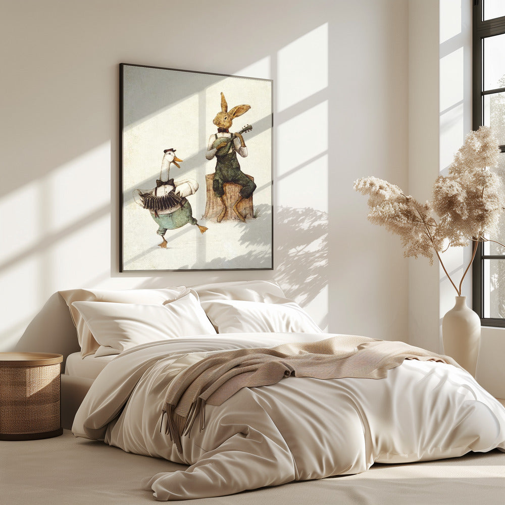 Gefiederte und pelzige Harmonie | Poster