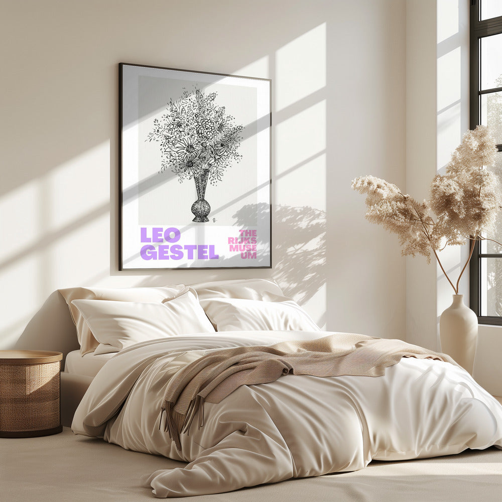 Elegante Blumen in einer Vase | Poster