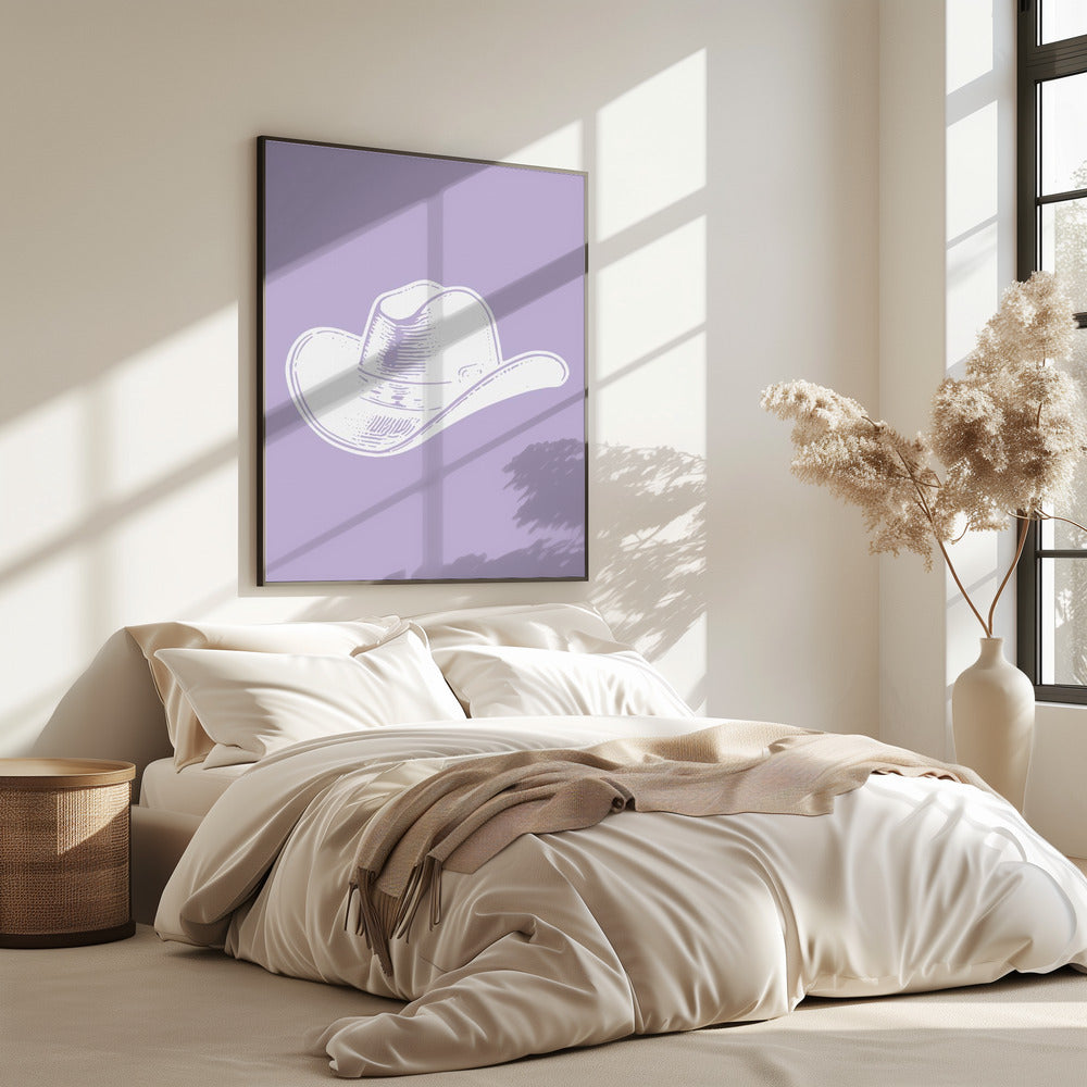 Purple Cowboy Hat | Poster