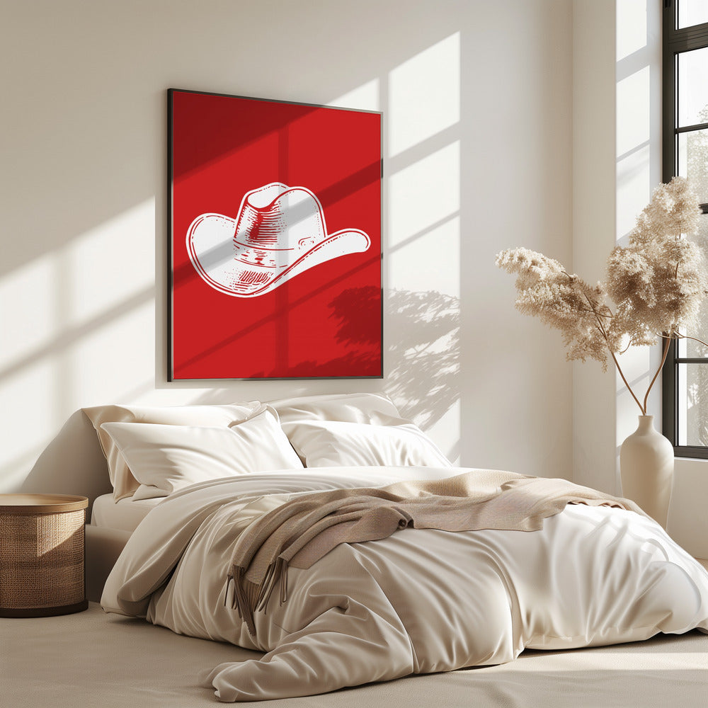 Red Cowboy Hat | Poster
