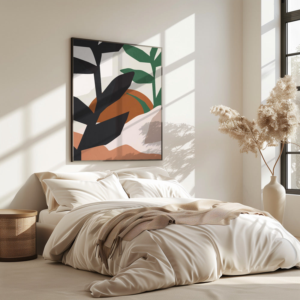 Abstract Art Tropical Leaves | Poster