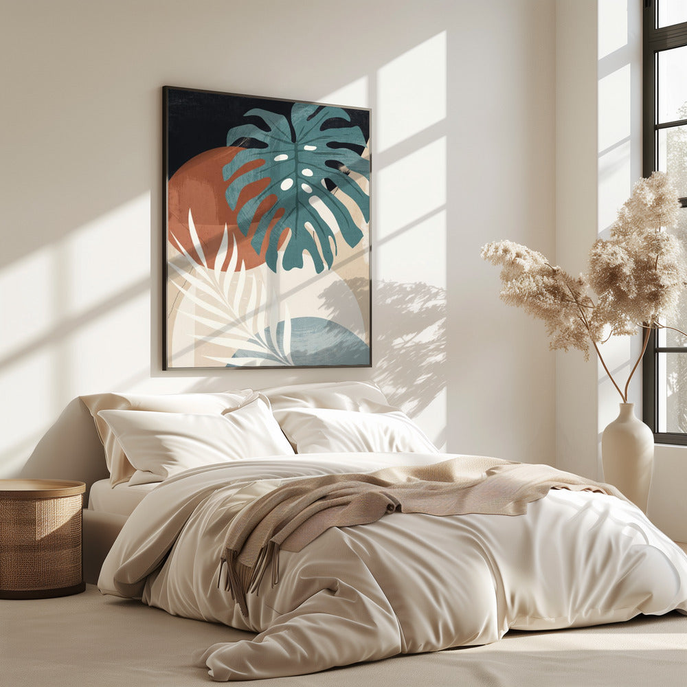 Abstract Art Tropical Leaves | Poster