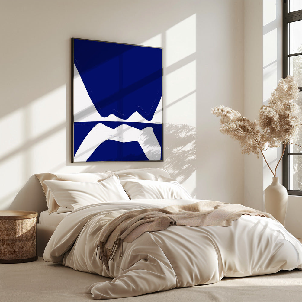 Blaue Wellen Harmonie | Poster
