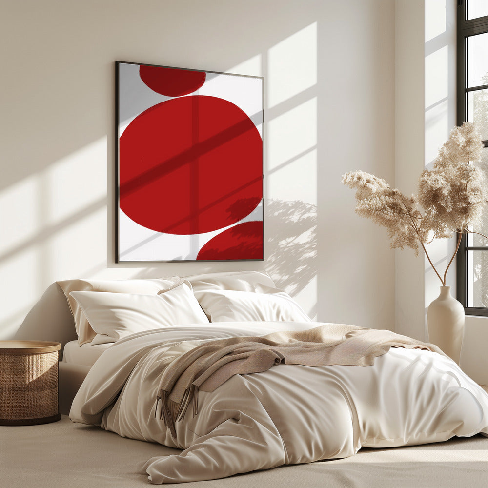 Kräftige rote Kreise | Poster