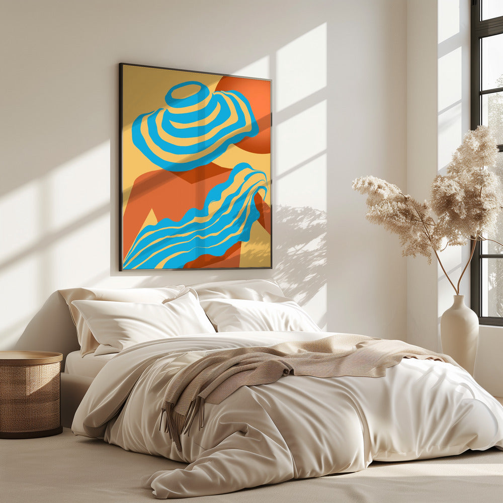 Sunlit Wavesstripe | Poster