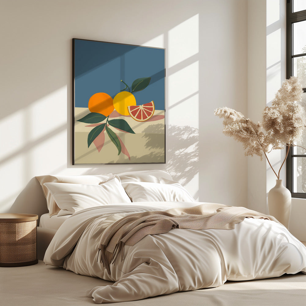 Orange und gelbe Zitrusfrüchte | Poster