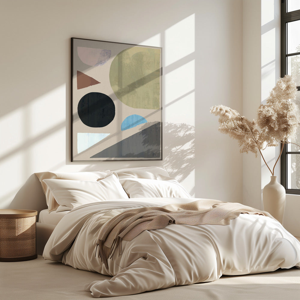 Abstract Shapes in Muted Tones | Poster
