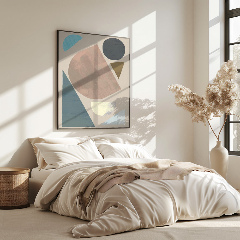 Abstract Shapes in Muted Tones | Poster