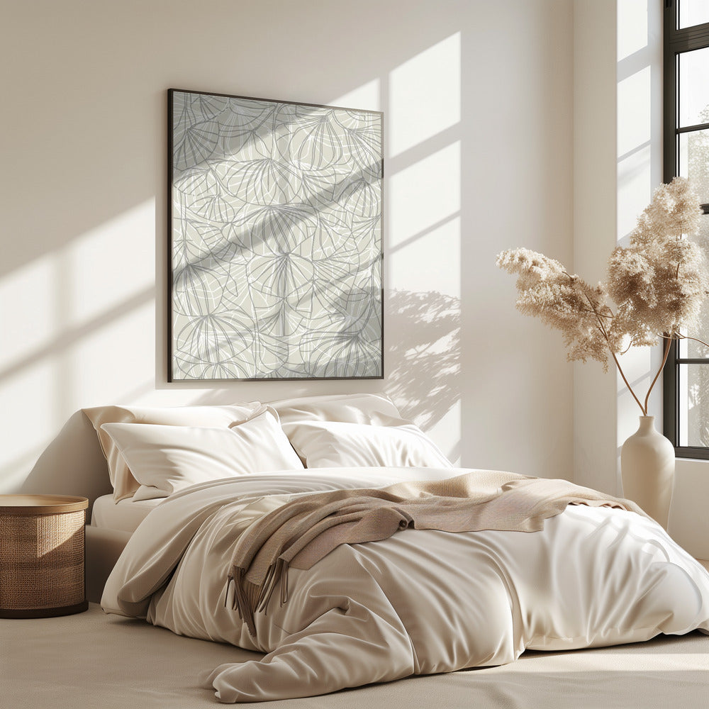Abstrakte Blumenlinie | Poster
