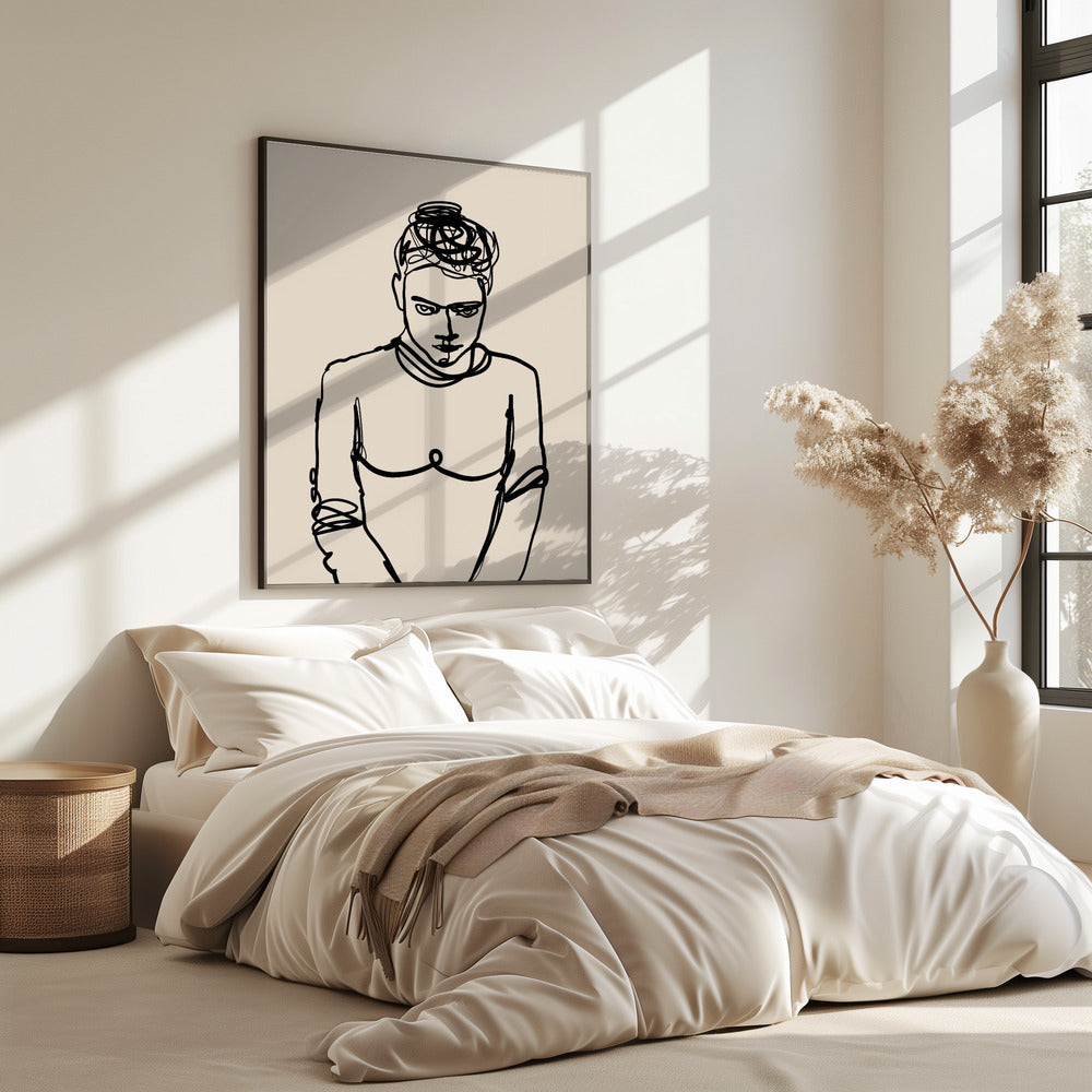 Line drawing lady | Poster