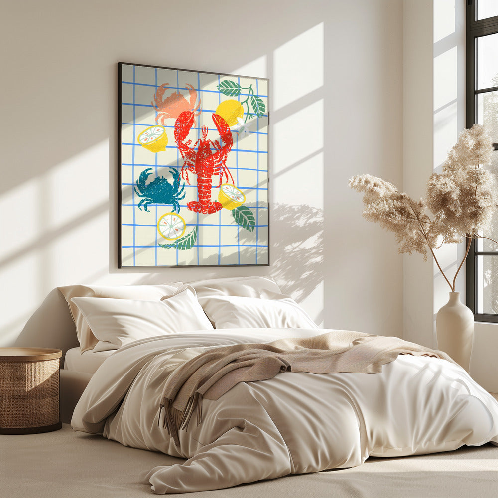 Lobster and lemons | Poster