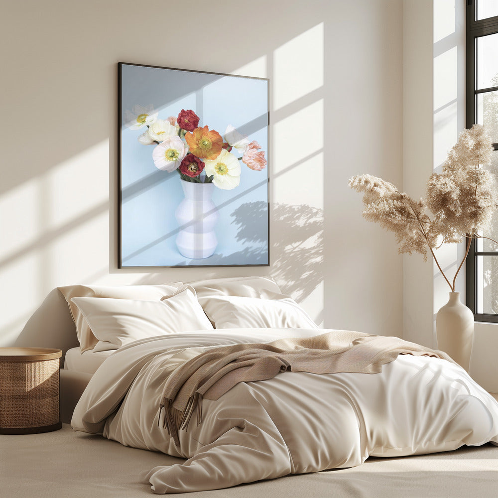 Mohnblumen in einer Vase | Poster