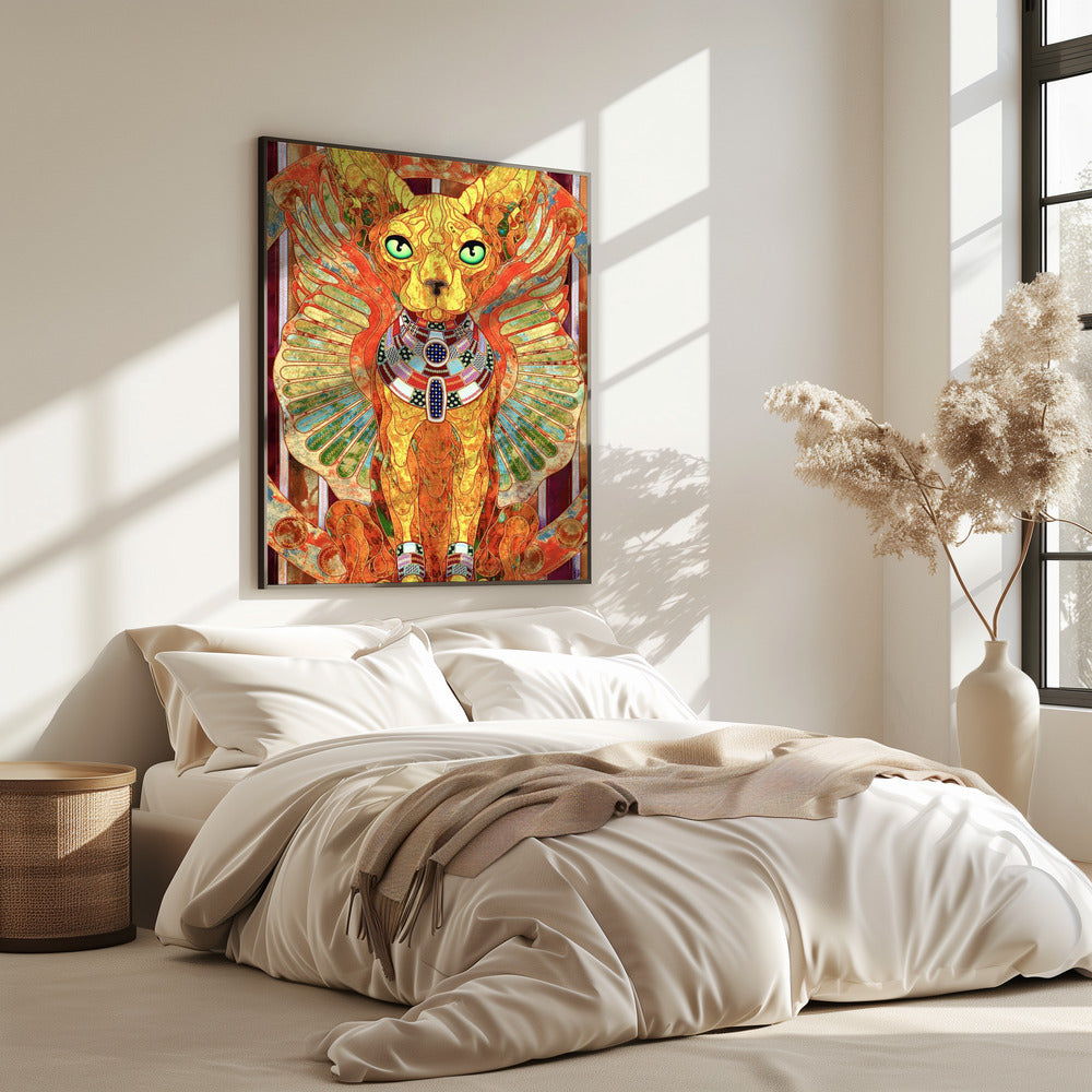 Stilisierte Sphinxkatze | Poster