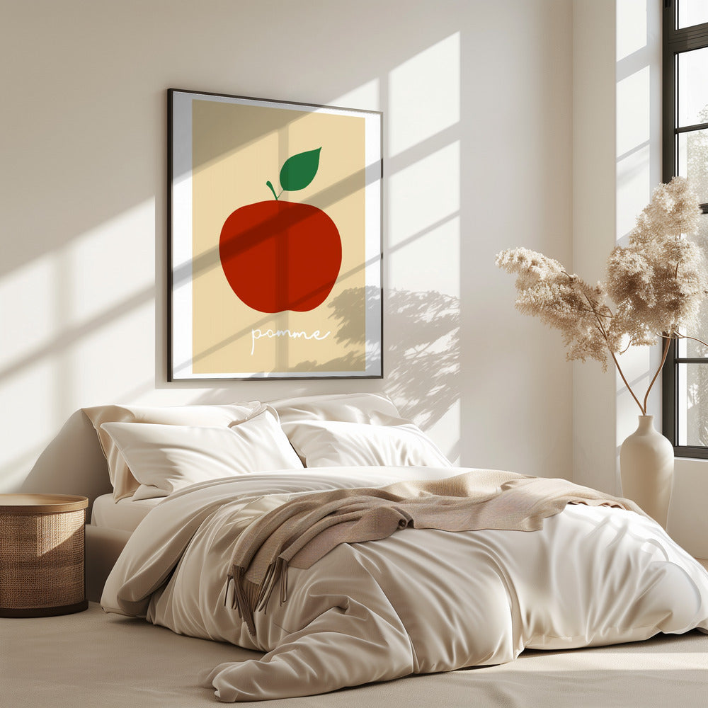 La Pomme (Leuchtend Rot) | Poster