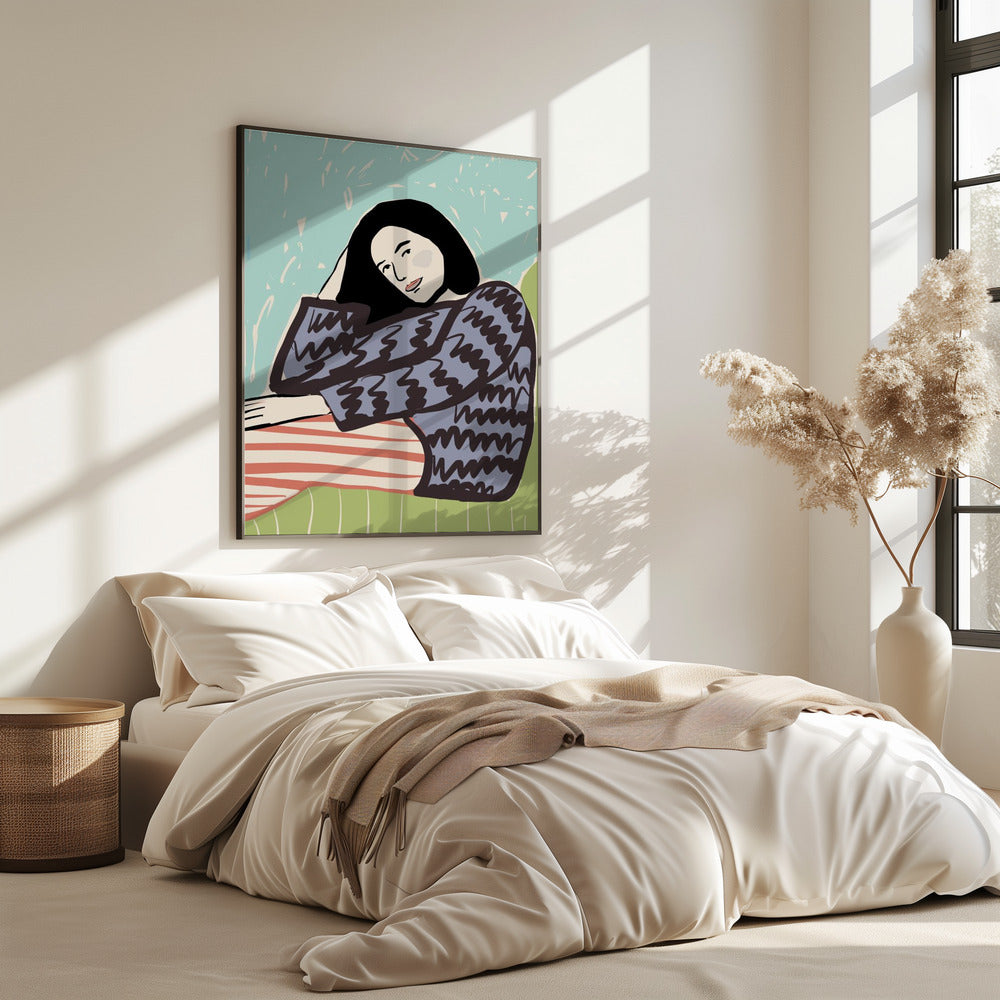 Dame SITZEND | Poster