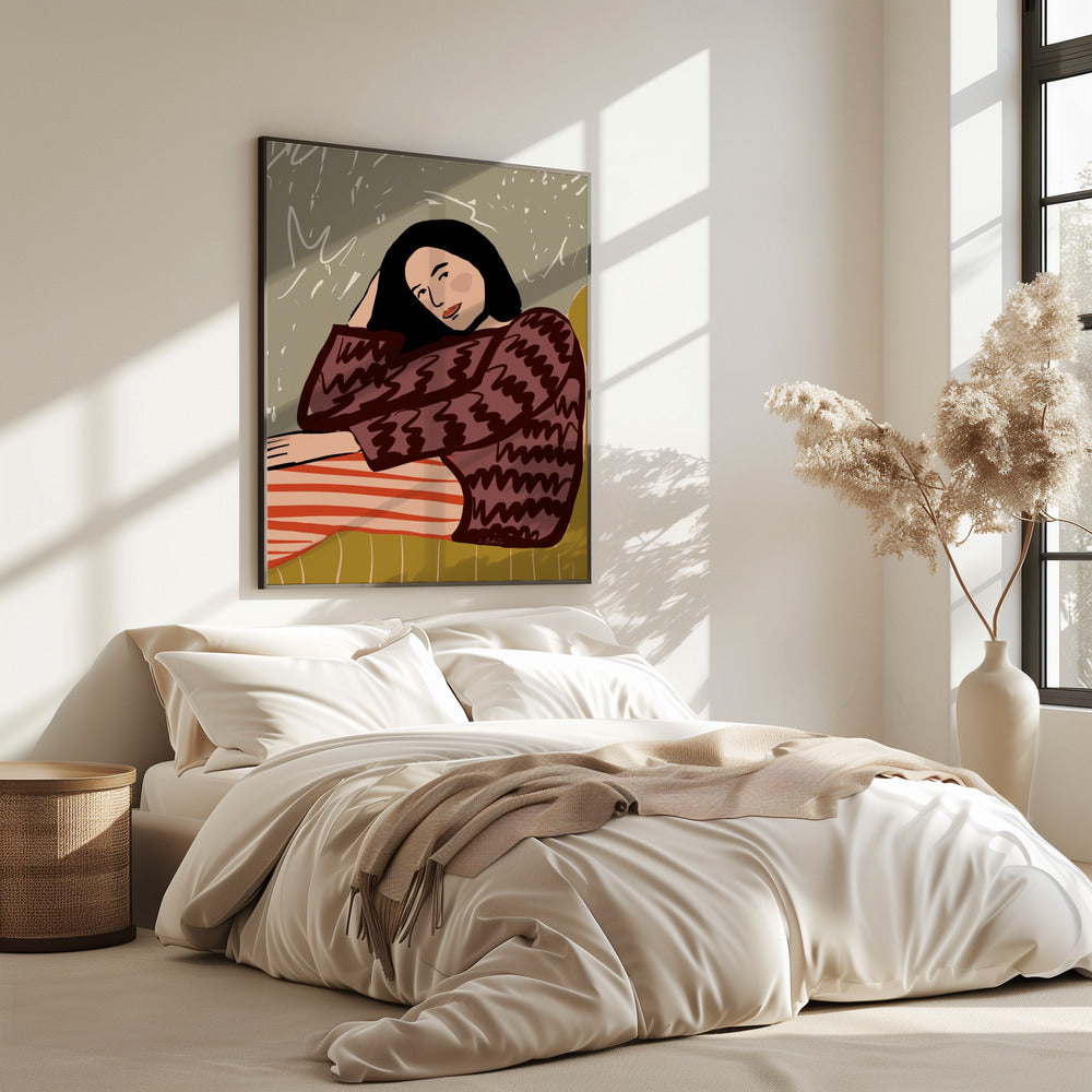 Dame SITZEND | Poster