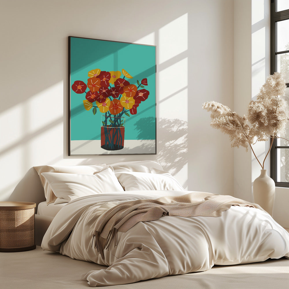 Blumen in der Vase | Poster