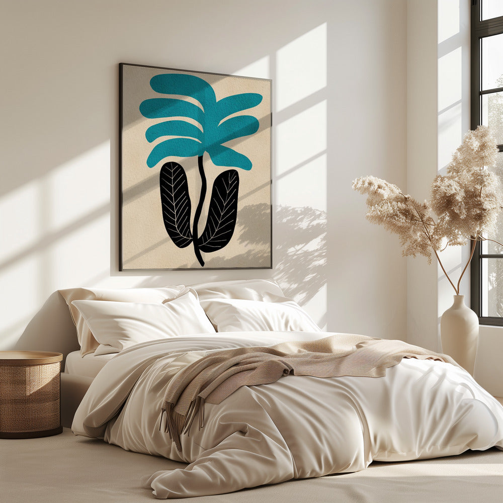 Blaue Blumenblume | Poster