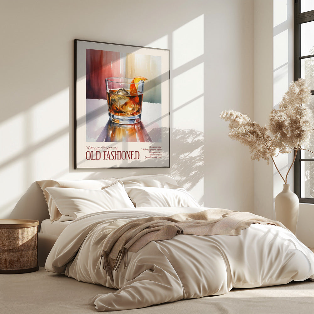 Klassische Cocktails - Old Fashioned | Poster