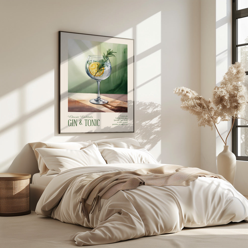 Klassische Cocktails - Gin Tonic | Poster