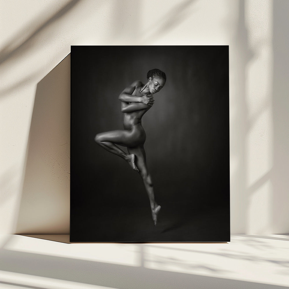Sprung in die Dunkelheit | Leinwand