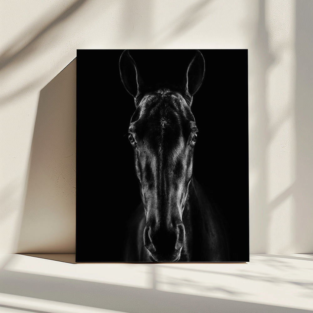 Das Pferd in Noir 15 | Leinwand