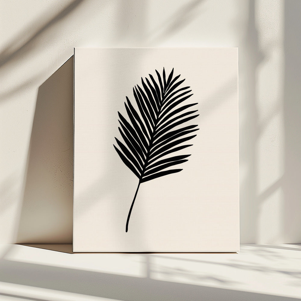 Schwarze Palme | Leinwand