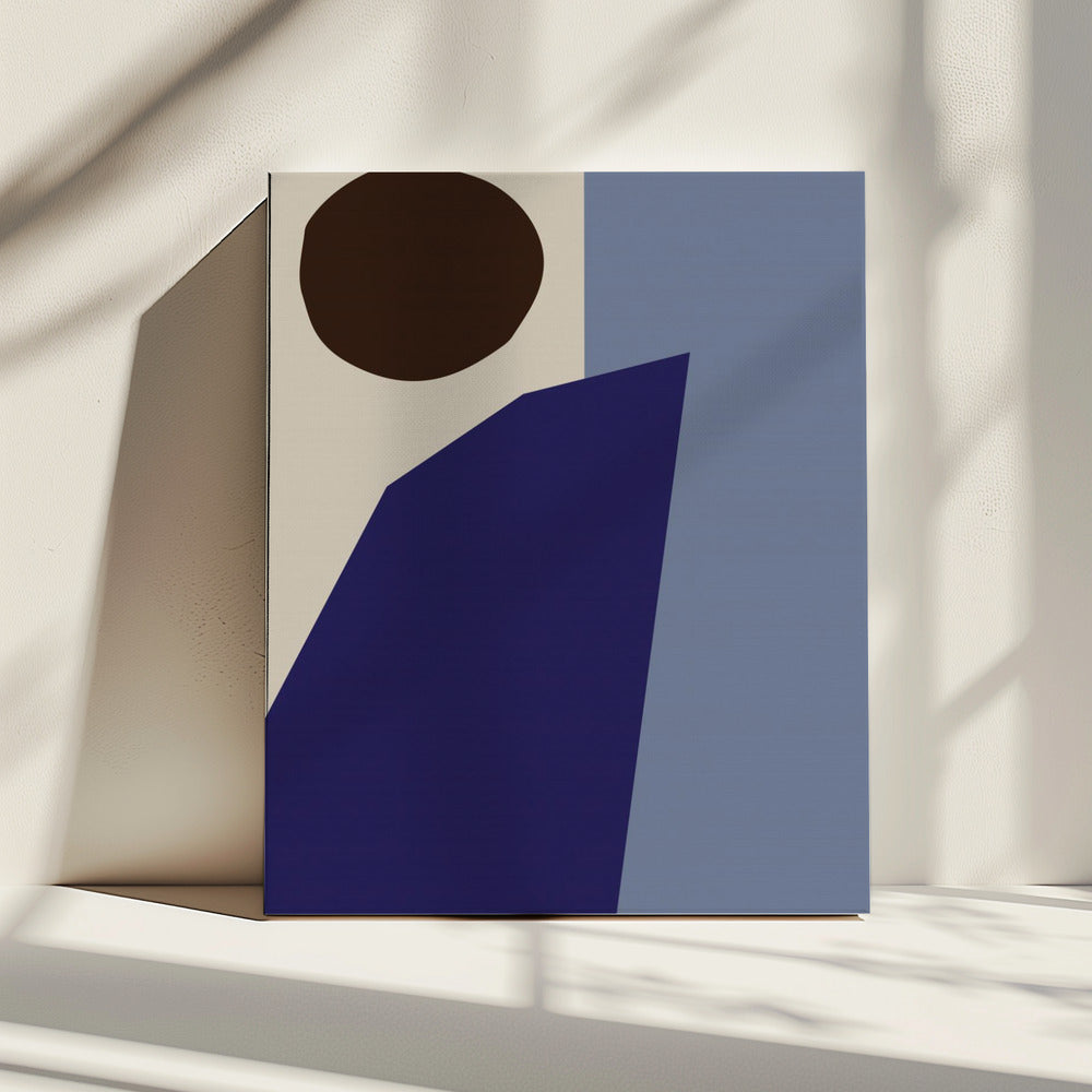 Farbblöcke 02 Blau | Leinwand