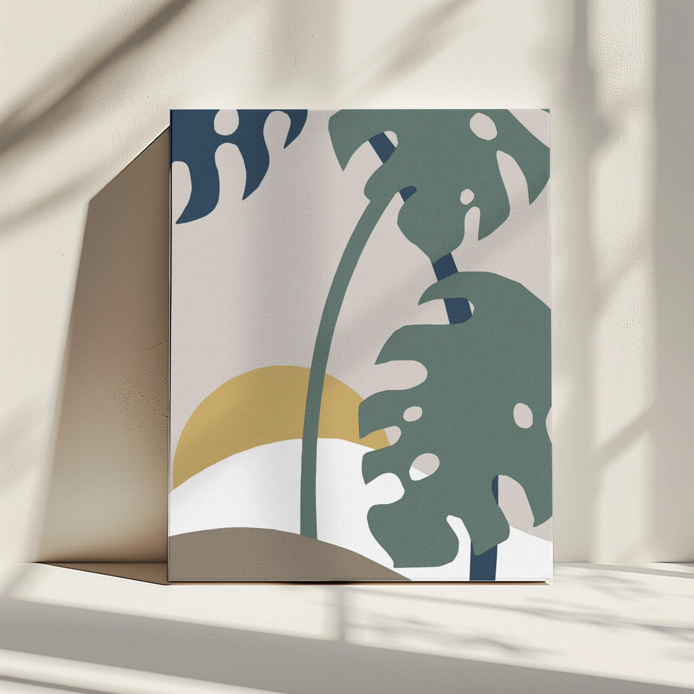 Monstera Cut Out 02 | Leinwand