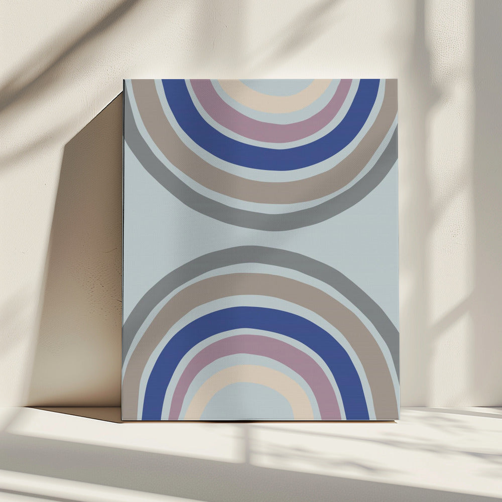 Double Rainbow Blue | Canvas