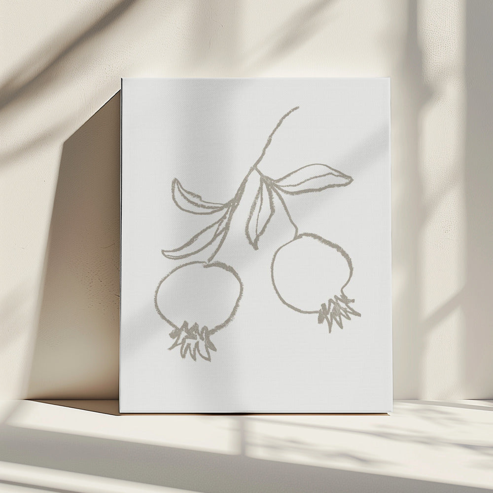 Pomegranate Green | Canvas