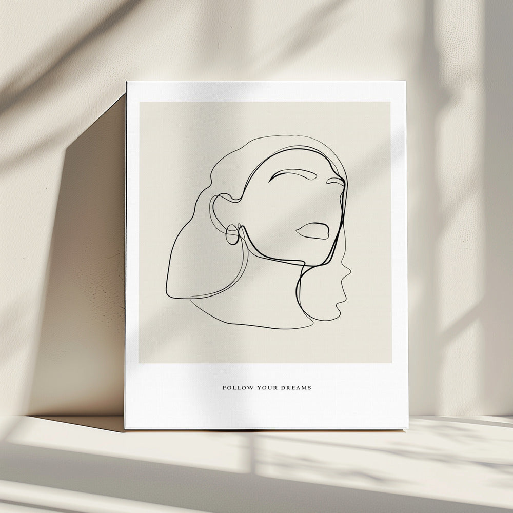 Minimalistische Linienkunst | Leinwand