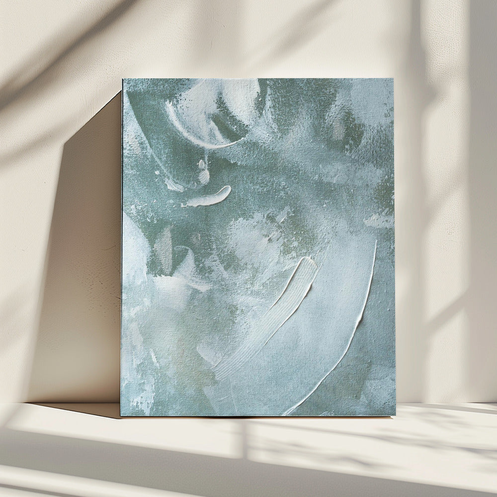 Grünes und weißes Acryl | Leinwand