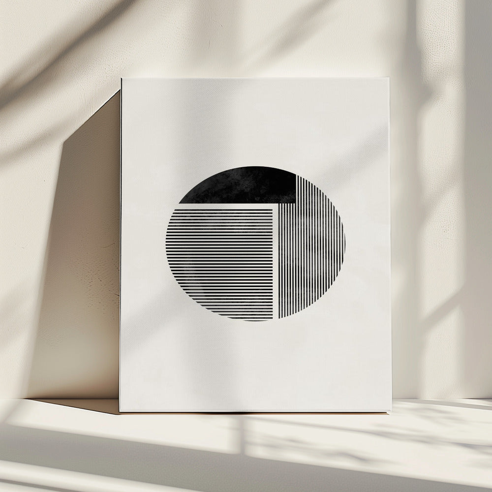 Minimalistisch rund | Leinwand