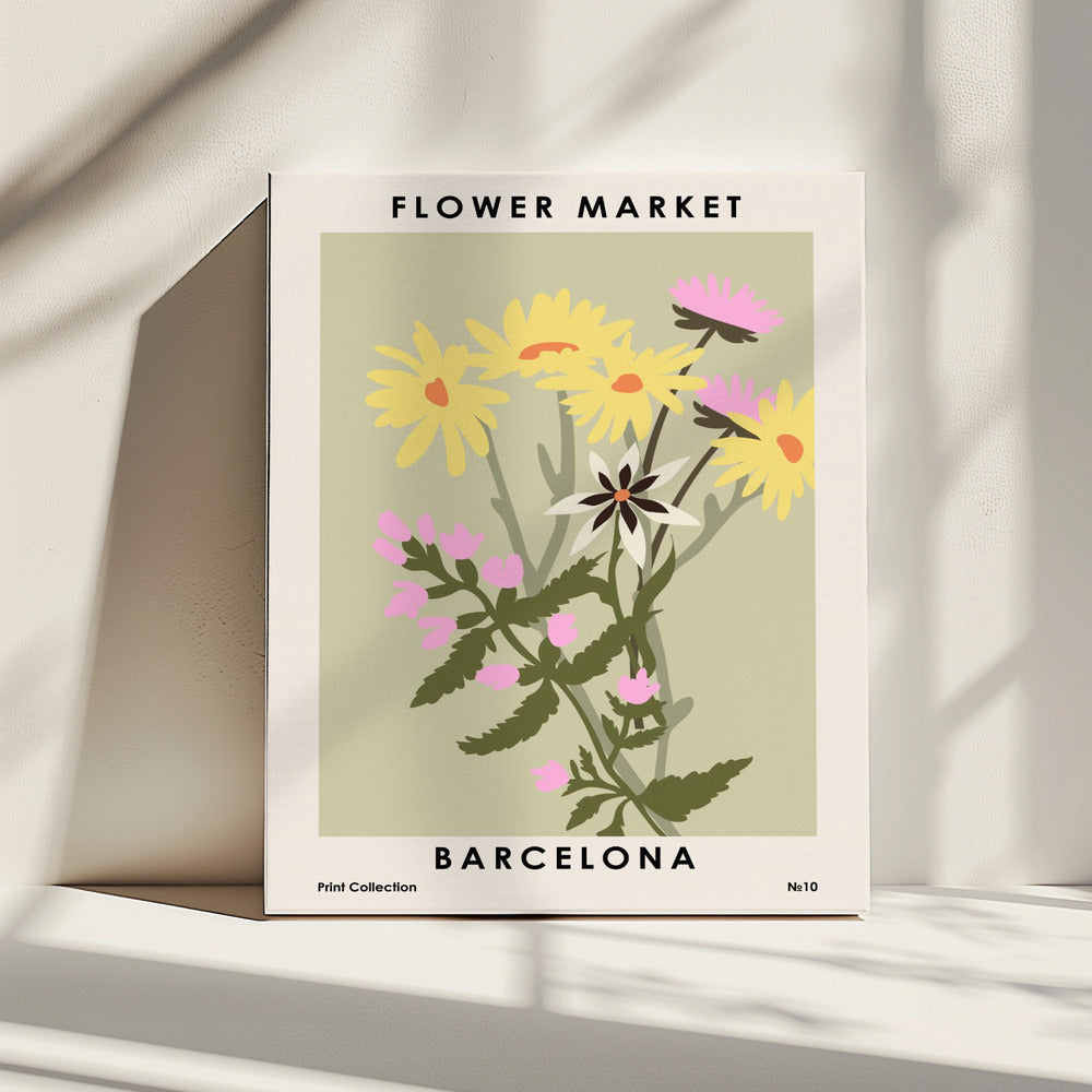 Blumenmarkt Barcelona | Leinwand