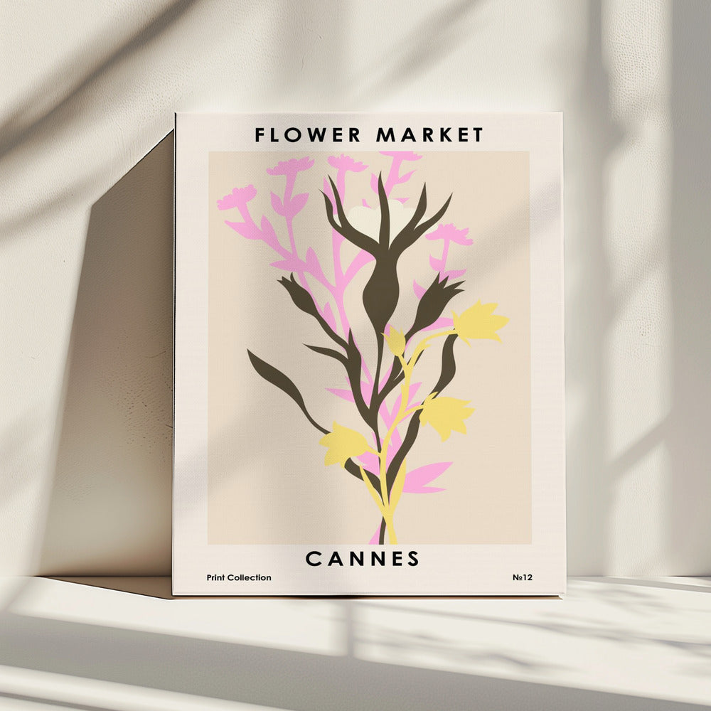 Blumenmarkt Cannes | Leinwand