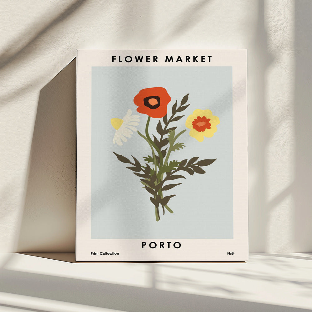 Blumenmarkt Porto | Leinwand