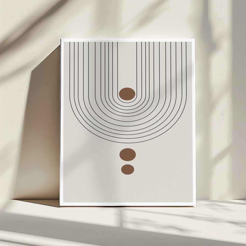 Gebogene Symmetrieelemente | Leinwand