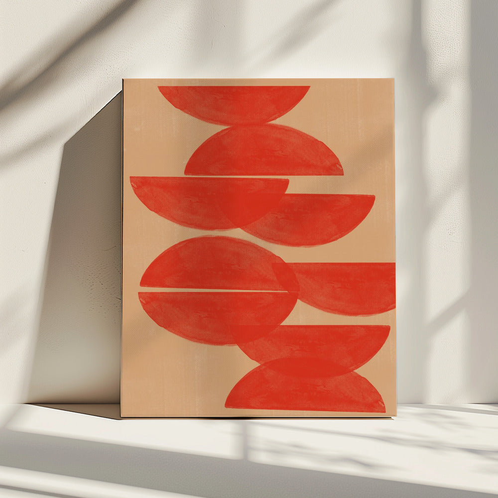 Purpurrote Symmetrie | Leinwand