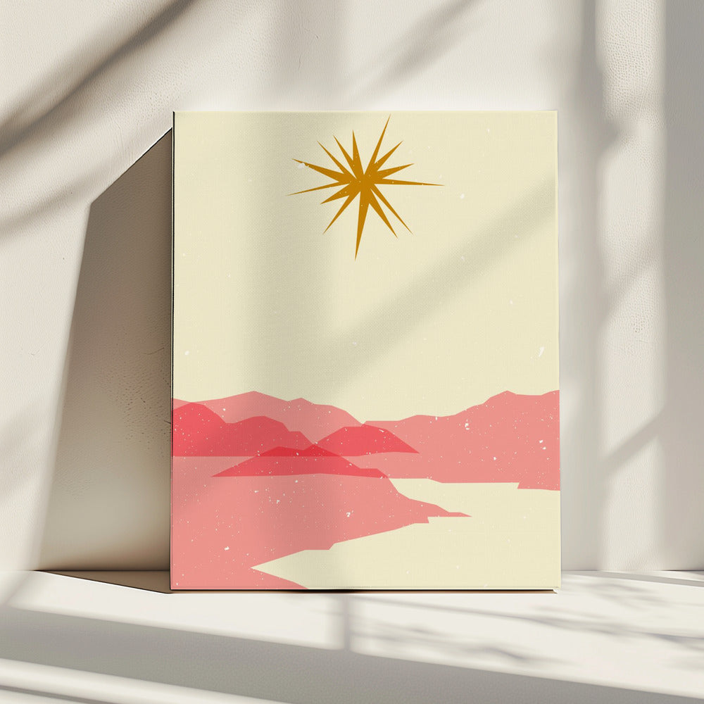 Sonnige Landschaft | Leinwand