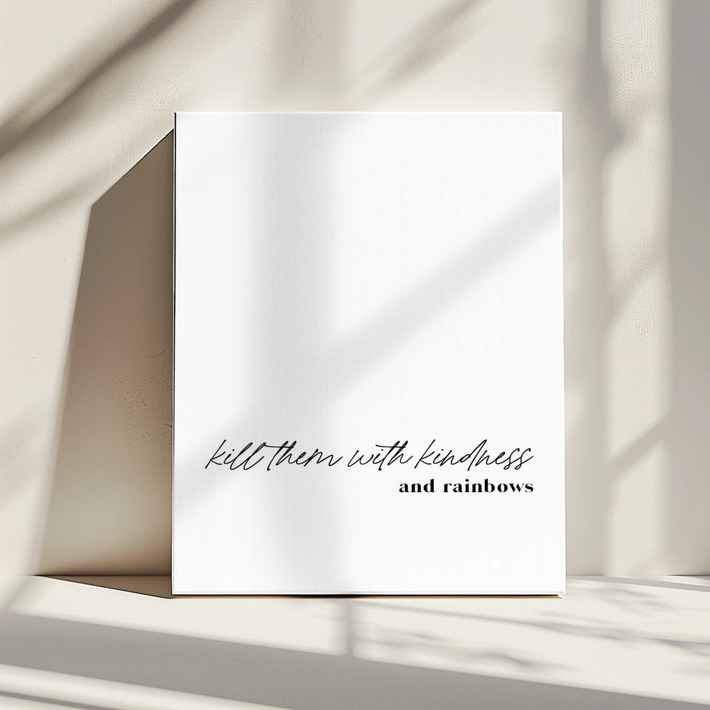 Minimalistisches Typografie-Kunstwerk | Leinwand