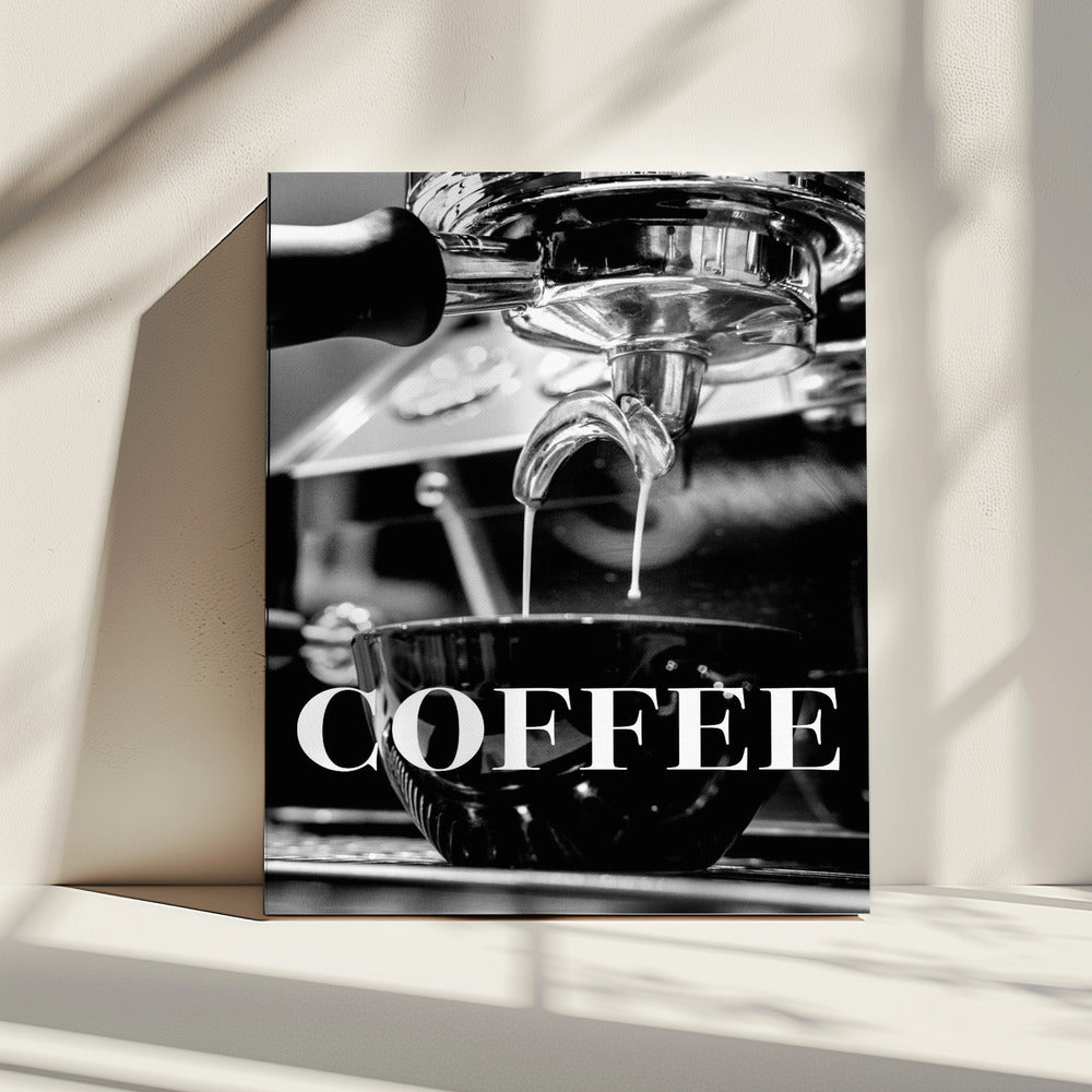 Kaffeetext | Leinwand