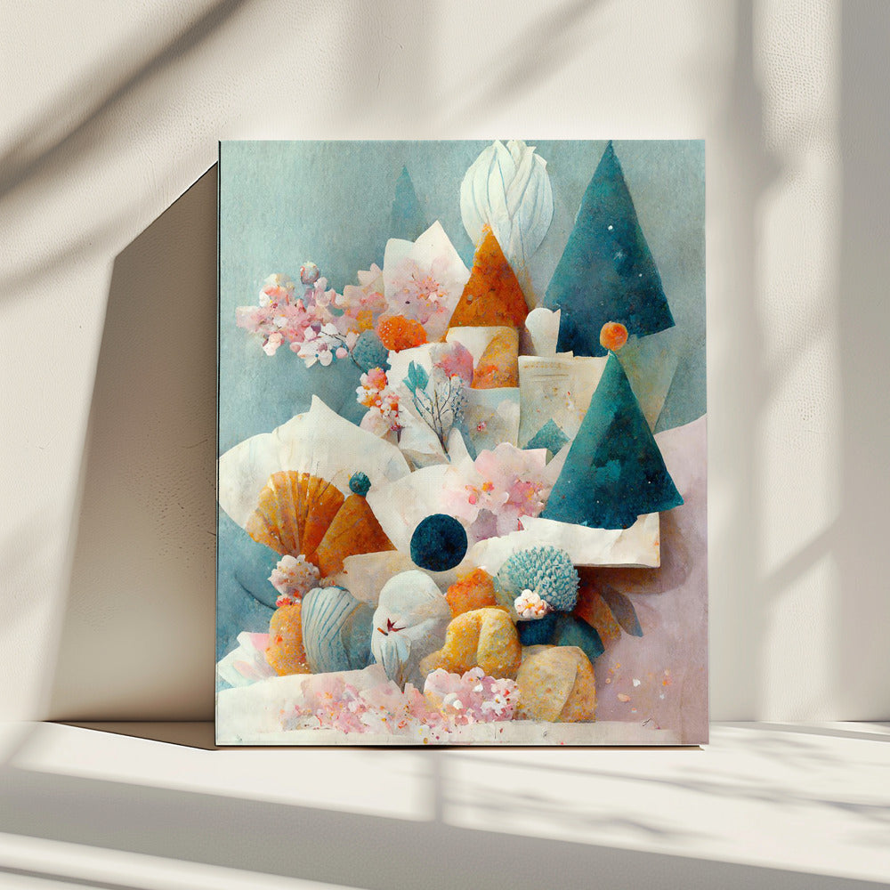 Wunderliche Blütenlandschaft | Leinwand