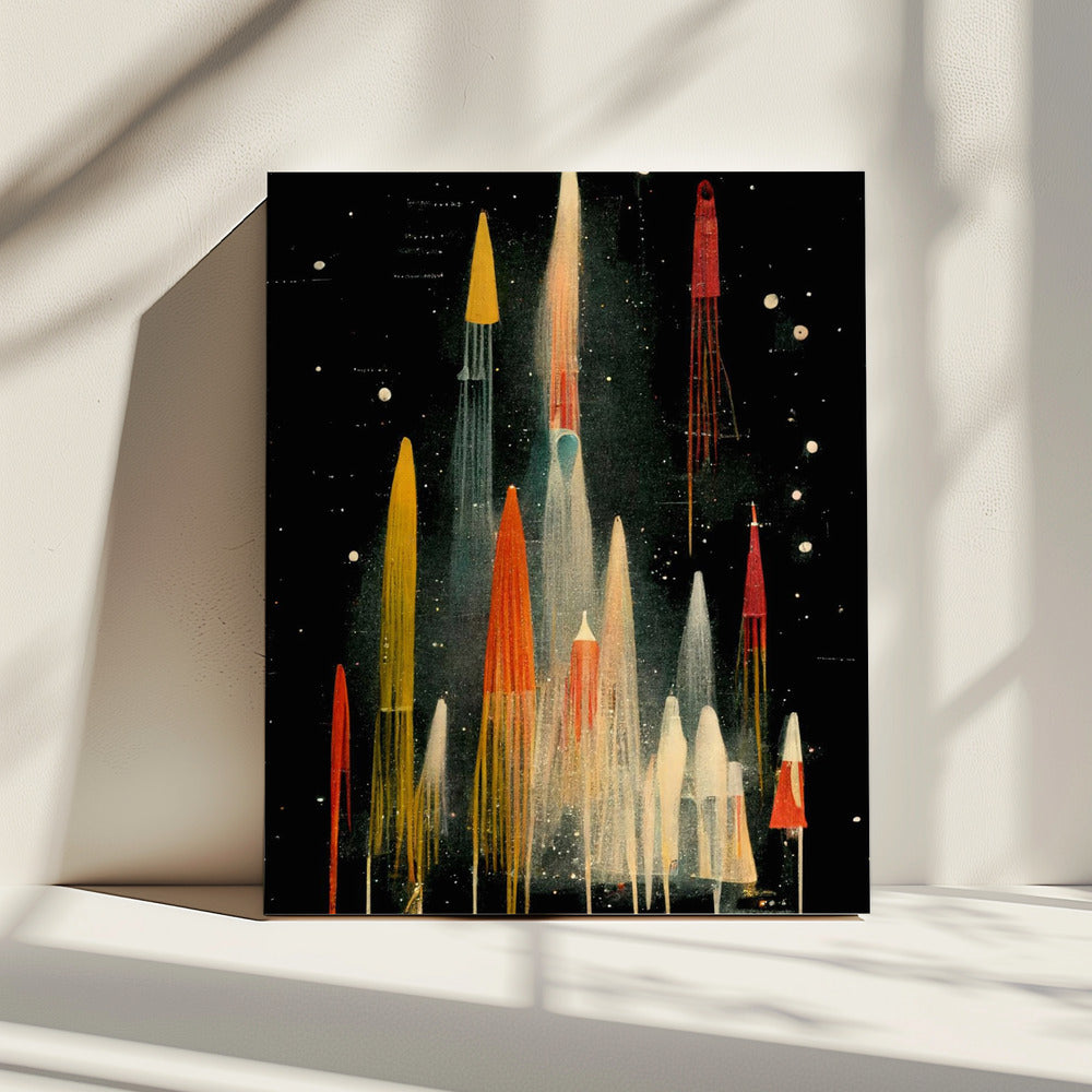 Raketensymphonie | Leinwand