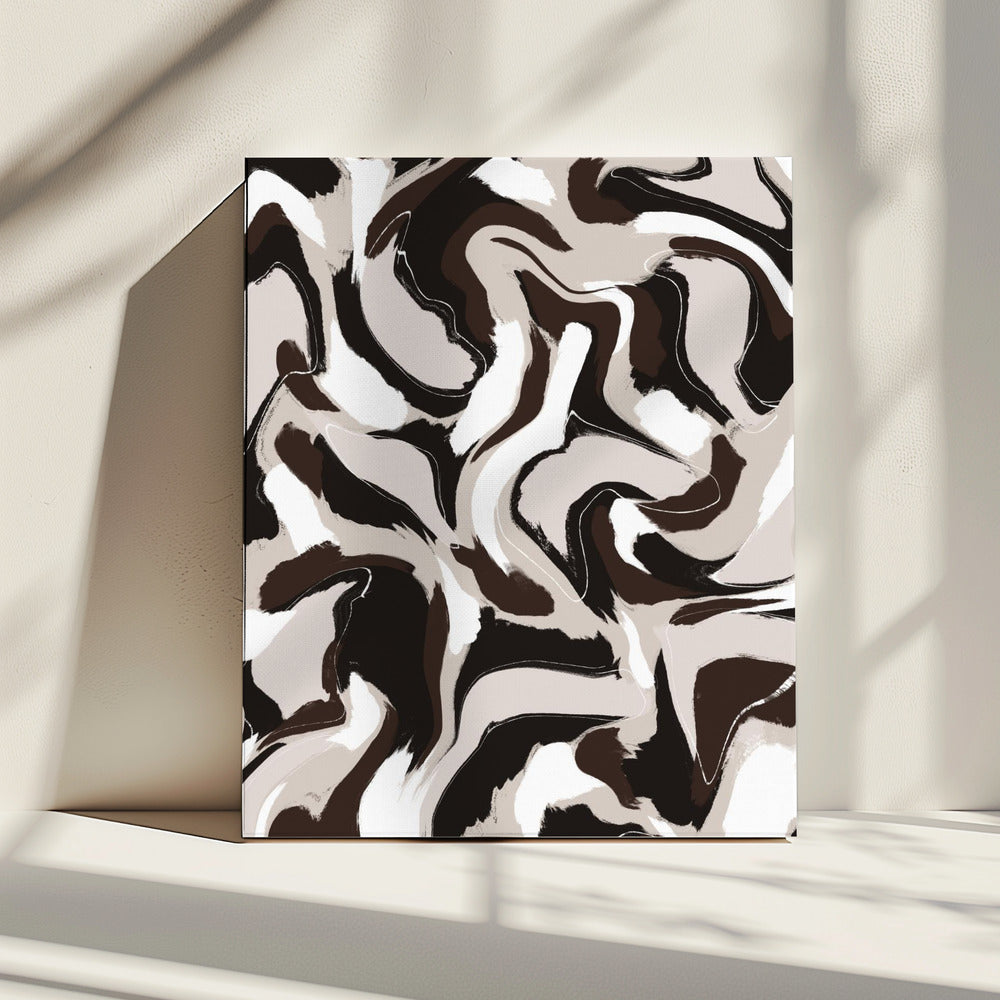 Swirling Earth Tones | Canvas